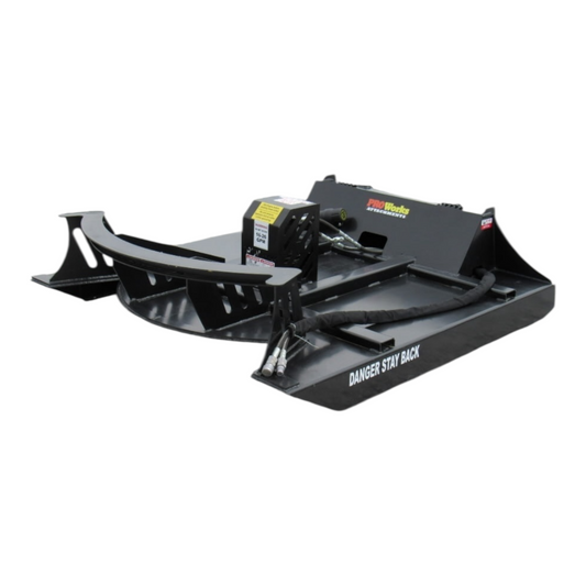 Pro Works 72″ Direct Drive 3 Blade Brush Cutter Attachment Fits Skid Steer