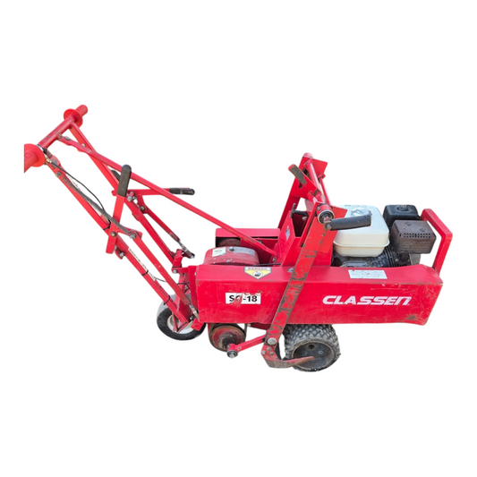 Classen Sod Cutter-18-5.5 Sod Cutter 18" w- Wheel Kit Honda GX160 160cc Engine